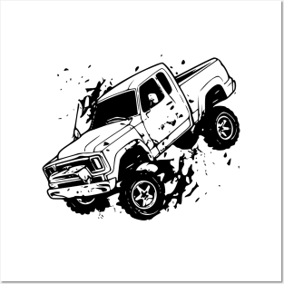 Monster truck pickup style Posters and Art